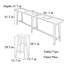 Tables et chaises de comptoir en bois massif-1132663456-1132663457