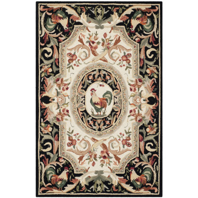 Tapis floral en laine crocheté à la main Kinchen