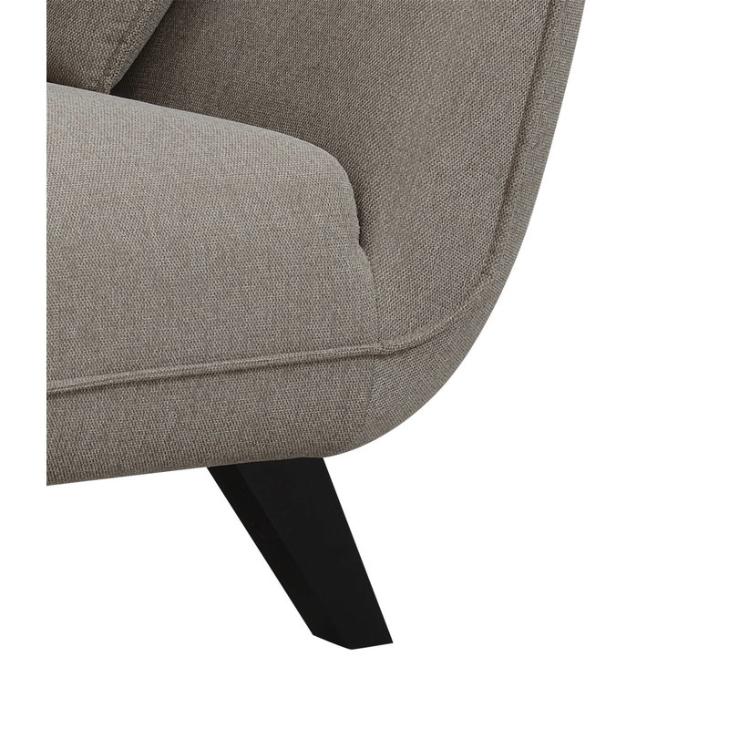 Chaise en lin brun Nayeli, Brun