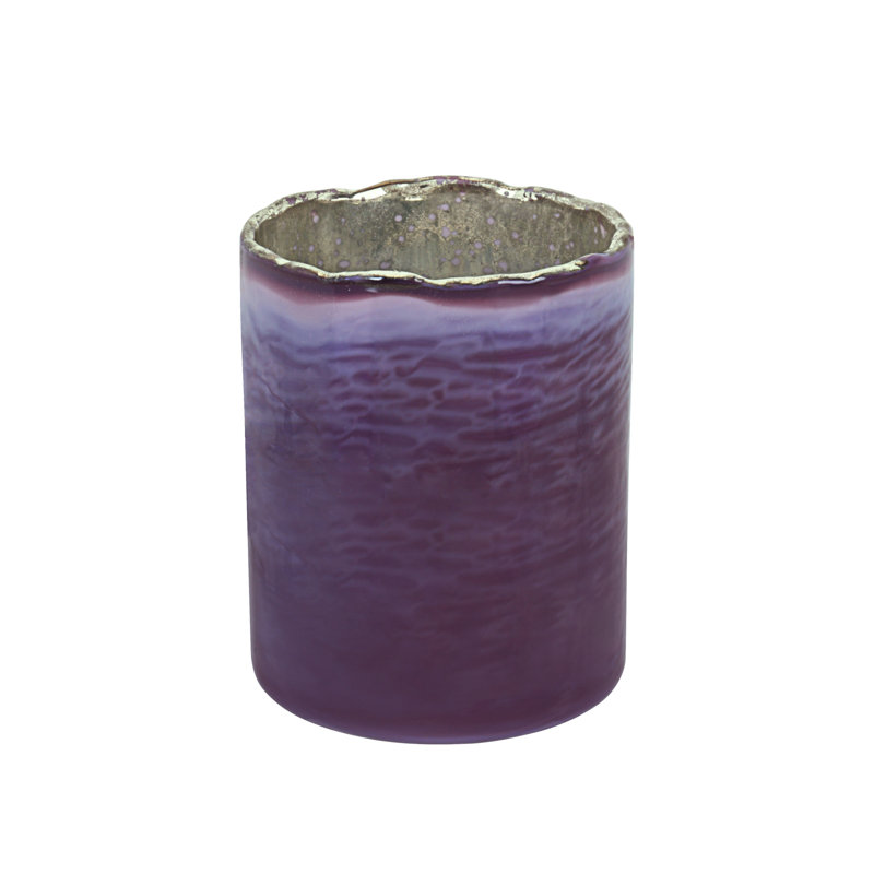 Porte-votive de table en verre 3 po, Mauve