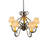 Jenna 5 - Light Dimmable Empire Chandelier