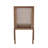 Levi 7-Piece Pedestal Dining Table Set With Upholstered Chairs & Rattan Back