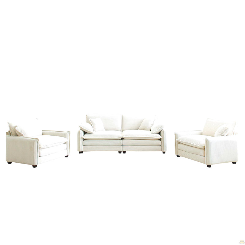 Ensemble de canapé luxueux et sophistiqué, Beige