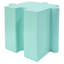 Table casse-tête artistique 3 pièces avec tables d'appoint modulaires, conception emboîtable, 2 convexes et 1 concave, capacité de 90 kg pour une utilisation intérieure et extérieure, bleue.