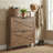 16 Pairs Shoe Storage Cabinet With 2 Flip Drawers-691952205-691952208