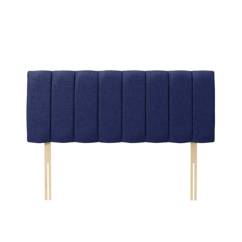 Upholstered Headboard, Double (4'6), Blue Velvet