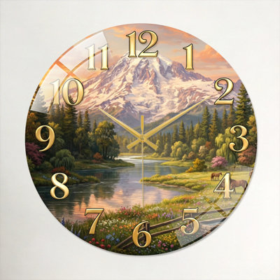 Horloge murale en verre