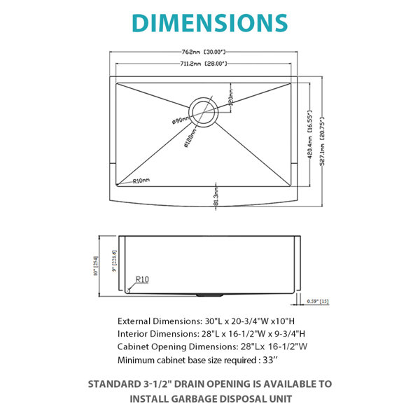 Dimensions du produit