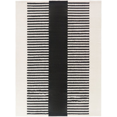 Tapis crème / noir Bridgeman