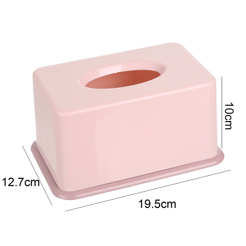 Boîte à mouchoirs en papier robuste et polyvalente pour salon, Rose