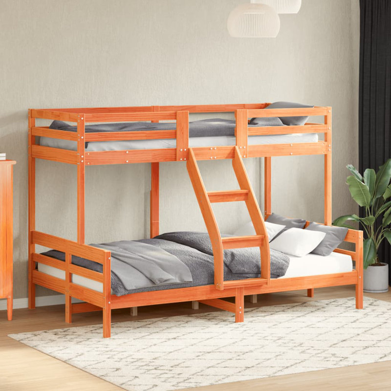 Broadcommon Solid Wood Bed, DE Size - 120 x 200 cm