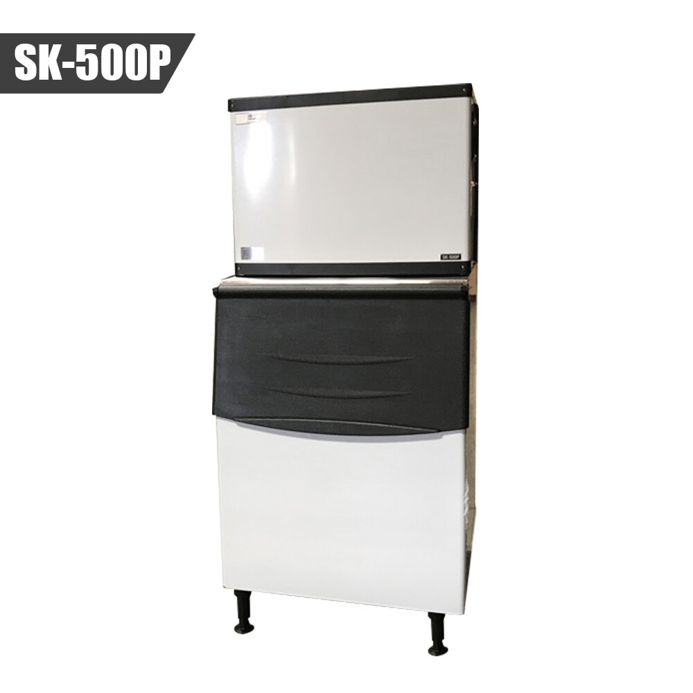 Snooker Commercial Ice Machine with Storage Bin - 500 lb