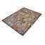 Tapis mauve / rouge / brun en laine noué à la main à motif géométrique 8 pi 6 po x 9 pi 9 po Cedora