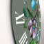 Horloge murale traditionnelle mauve et turquoise-60328715