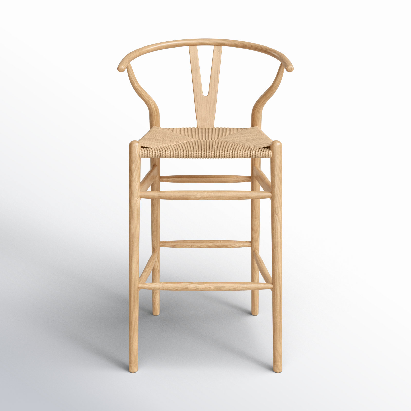 Etta Solid Wood Bar & Counter Stool, Natural/Natural, Bar Stool (30" Seat Height)