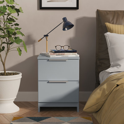 37cm W Manufactured Wood Bedside Table