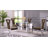 78" Glass Top Metal Base Dining Table-1814512462