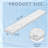 21.25 Inch White Engineered Stone Side Splash Replacement for Bathroom Vanity Top
