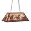 Luminaire suspendu géométrique pour table de billard 6 lumières Old Forge-16183519