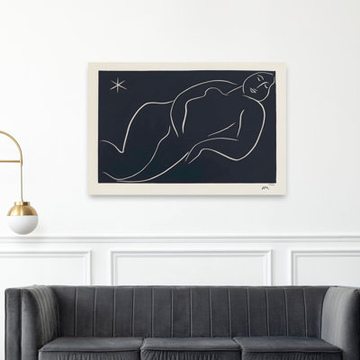Reproduction d'art mural inclinable, étoile nue, paysage minimaliste moderne, paysage naturel