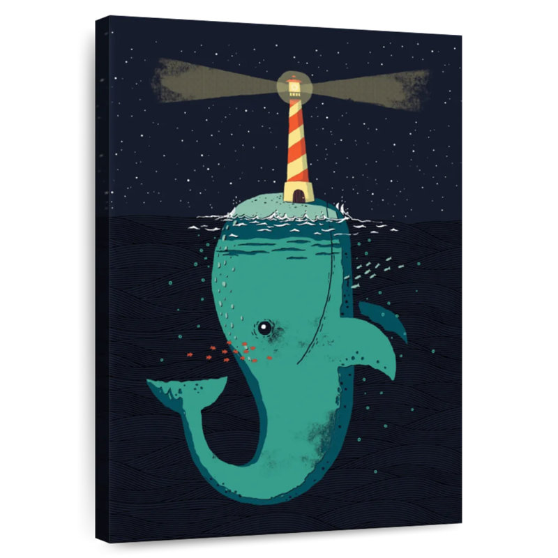 Brampt King Of The Narwhals, 45" H x 30" W