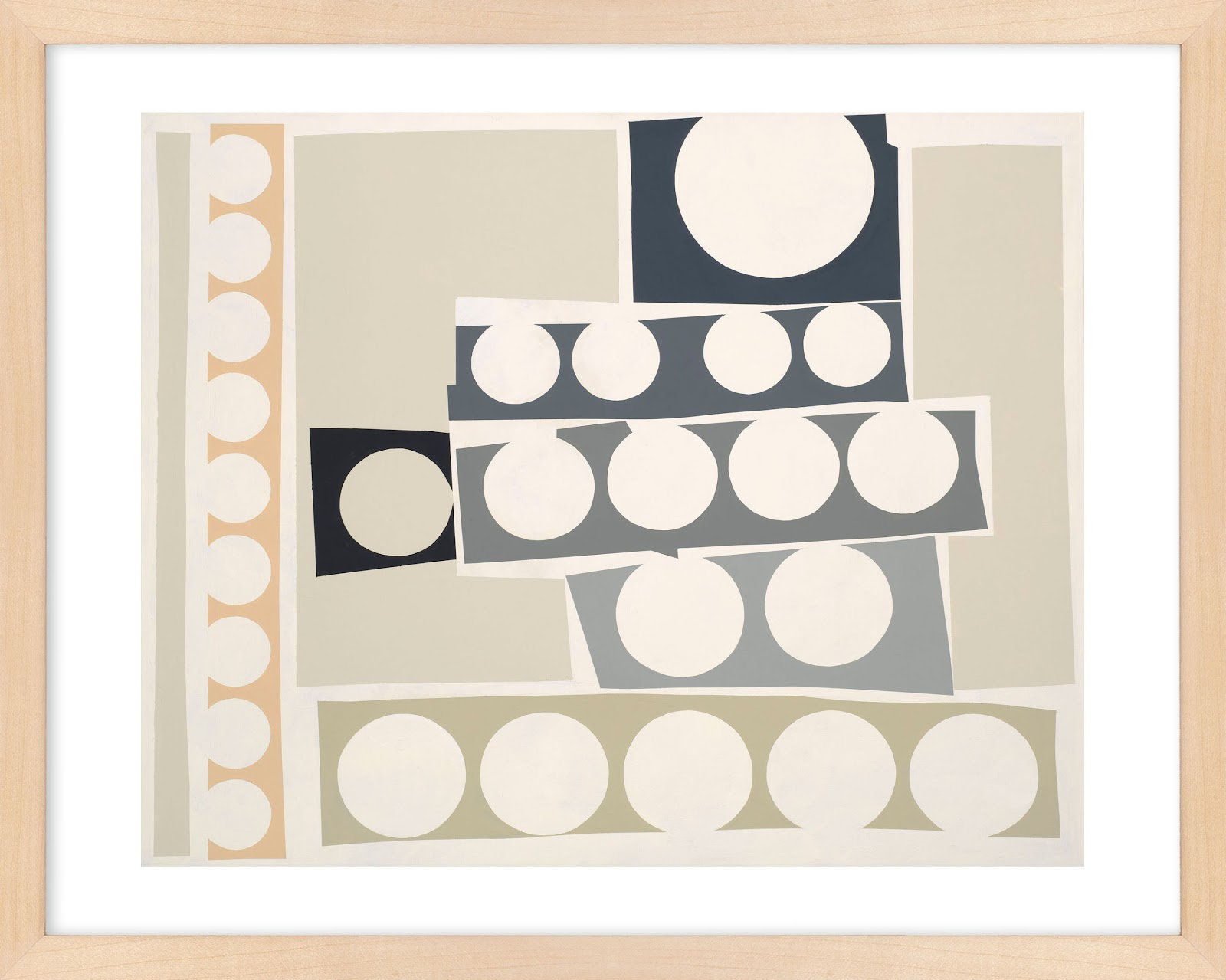 Cosmos 6.0 Print by Lee Lessem, Brown Framed, 16" H x 20" W x 1.25" D