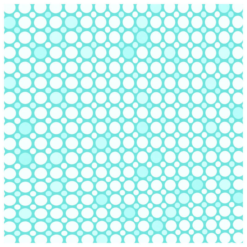 Couvertures à cercles bleus, 60in W x 80in H