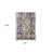 2' X 3' Ivory And Orange Abstract Area Rug