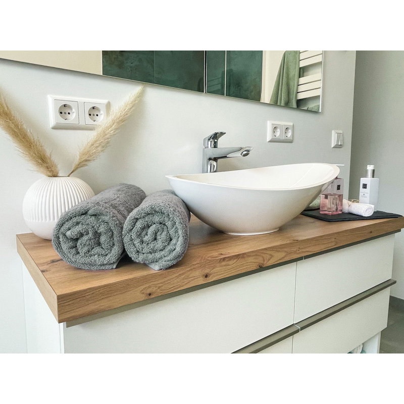 Midweight Bath Towel, Platinum Grey