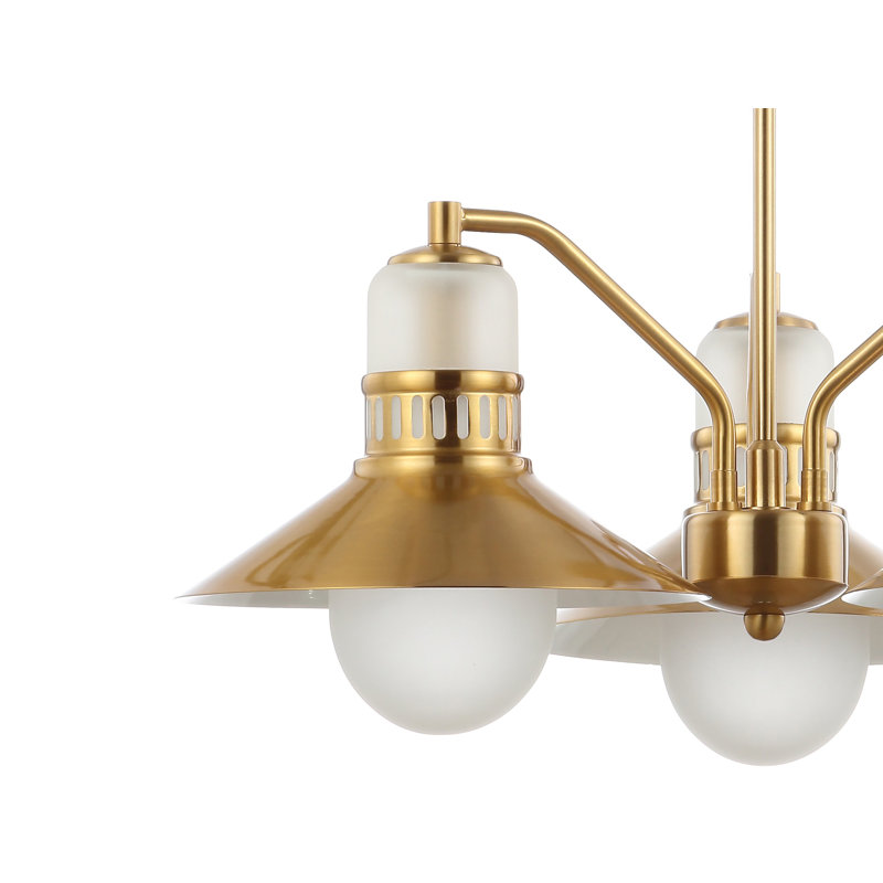 Starcher 3 - Light Brass Gold Cluster Pendant