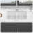 32" Undermount Double Bowl Ceramic Kitchen Sink - Dual Mount White Ceramic Rectangular Deep Double Bowl Sink Basin