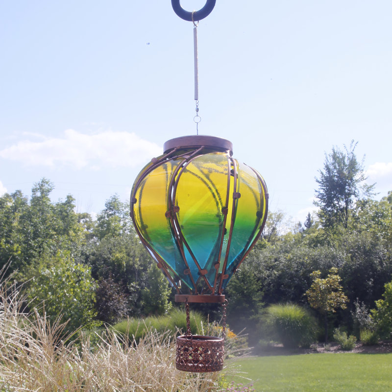Valise solaire Echo Valley 4912 Lunalite Balloon - verre de mer, Bleu / brun / jaune / vert