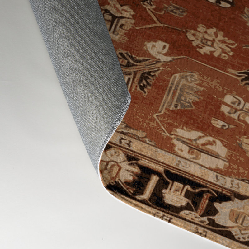 Tapis turc intérieur et extérieur brun, Rectangle 5 pi x 7 pi