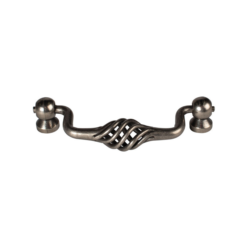Outwater 25 Pack Antique Pewter Steel Cabinet And Drawer Pulls – 3-1/2" Centre To Centre, Solid Steel Construction