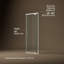Porte de douche pivotante H 76 po avec verre épais 5/16 po-115312548
