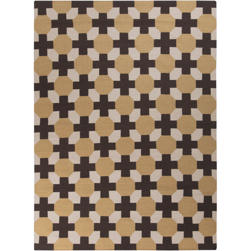 Bartłomiej Wool Geometric Indoor Rug, Rectangle 5' x 8'