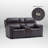 Zero Gravity Dual-Power Genuine Leather Power Reclining Loveseat With Usb&Usb-C Port, Center Console-1234030929