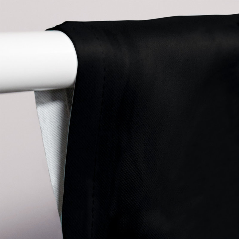 Mississippi Rebellion Sateen Room Darkening Curtain Single Panel, Black Red