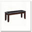 Banc de salle à manger cerise 1pc rembourré siège en polyuréthane