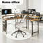 L-Shaped Metal Base Computer Desk