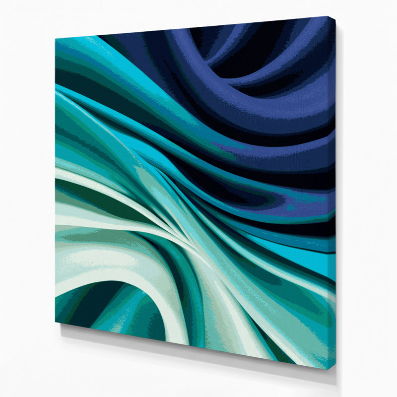 «Gradient Abstract 44 Green», art mural sur toile, H 16 po x l 16 po