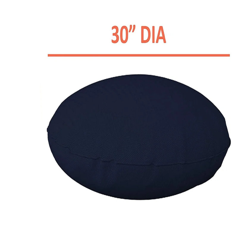 Slipcover, 76.2cm H x 76.2cm W x 12.7cm D, Navy Blue Polyester