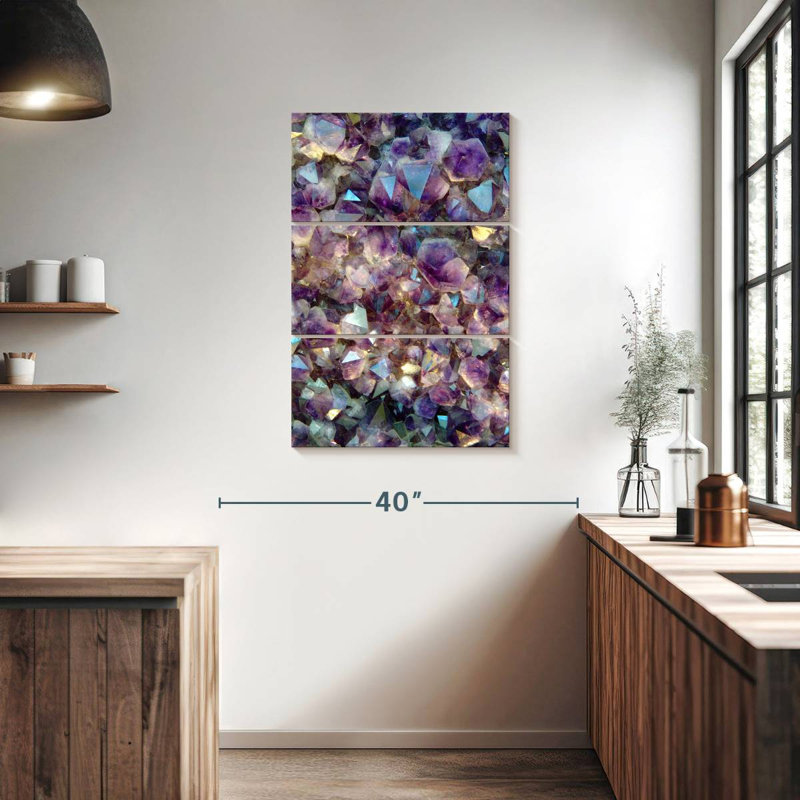 Cristaux de quartz rose Alvord, H 38 po x l 24 po
