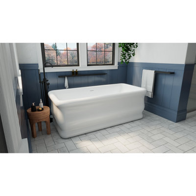 Baignoire autoportante en acrylique Crest L 67 po x l 31-1 / 2 po x H 24-1 / 2 po Crest
