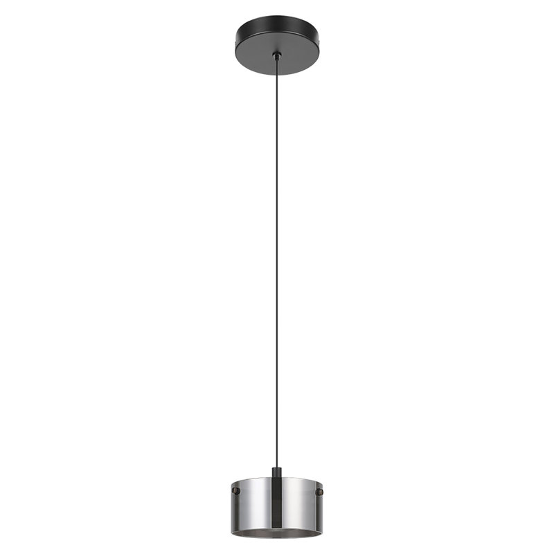 Luminaire suspendu cylindrique à 1 lumière DEL