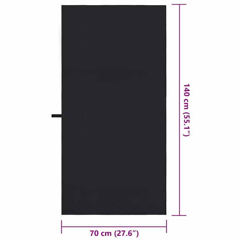 Beach Towel, Black