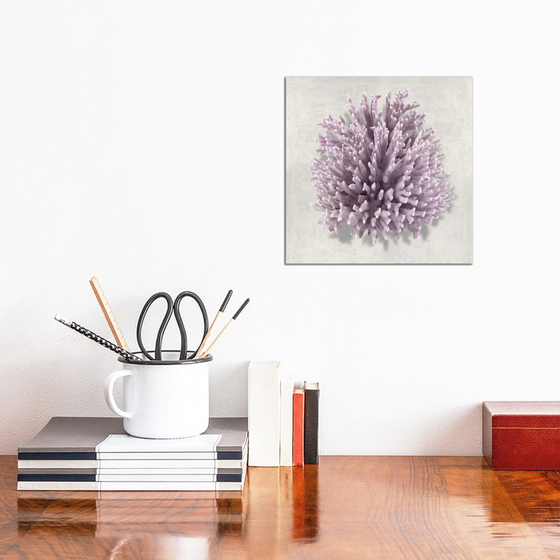 Coral Amethyst I by Caroline Kelly - Wrapped Canvas Print, 30.48 cm H x 30.48 cm W