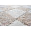 Tapis en polyester recyclé ivoire, brun, cuivre et rouille Marka-143381320