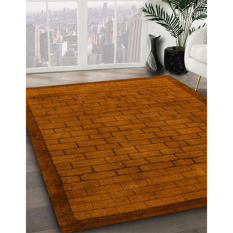 Tapis abstrait moderne 5575, Carré 3 pi