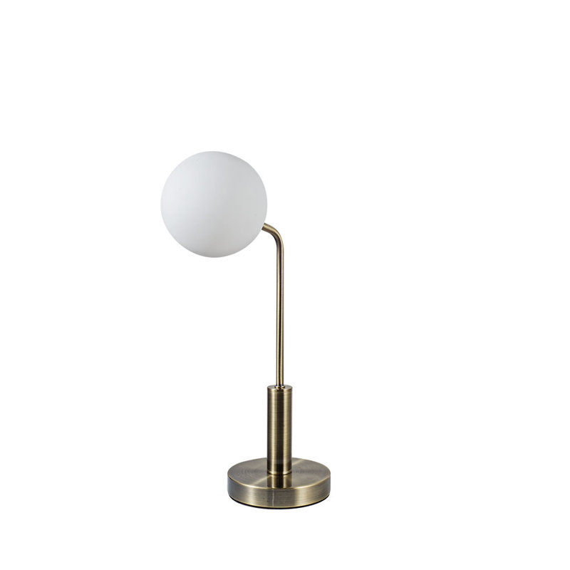 Metal Arched Lamp, Antique Brass